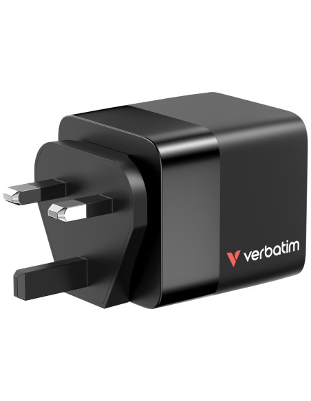 Ładowarka Verbatim Gan 65W 2Xusb-C Pd,1Xusb-A, Retrac. Przewód 32217