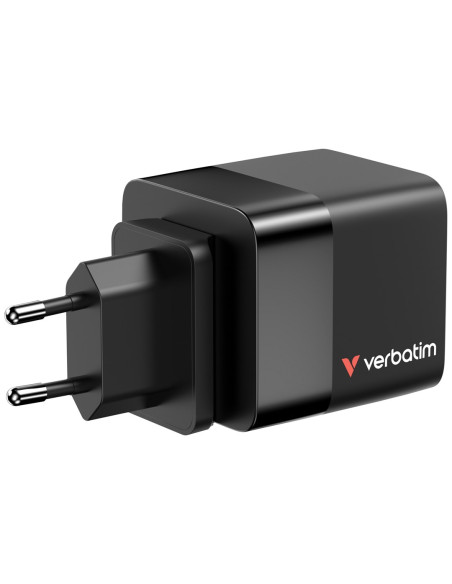 Ładowarka Verbatim Gan 65W 2Xusb-C Pd,1Xusb-A, Retrac. Przewód 32217