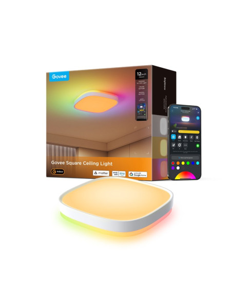 Govee 30Cm Rgbww + Rgbic Smart Inteligentne Światło Sufitowe Wi-Fi/Bluetooth 28 W
