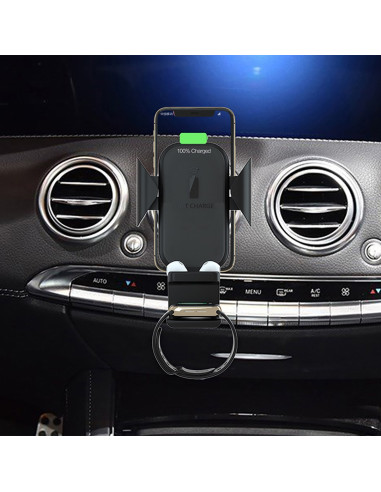 Terratec Chargeair All Car Uchwyt Aktywny Telefon Komórkowy/Smartfon, Smartwatch Czarny