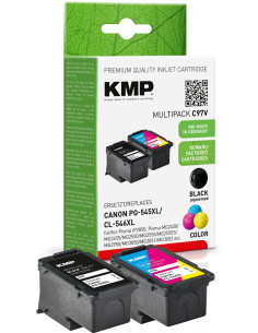 Kmp C97V Nabój Z Tuszem 2 Szt. Zamiennik Wysoka (Xl) Wydajność Czarny, Cyjan, Purpurowy, Żółty