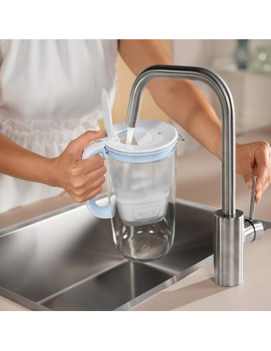 Dzbanek Filtrujący Brita Glass+2 Wkłady Maxtrapro Pp (Niebieski  2,5L)