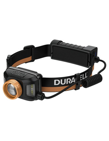 Duracell Dh1500R Latarka Czołowa Czarny, Pomarańczowy