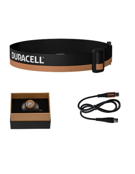 Duracell Dh1500R Latarka Czołowa Czarny, Pomarańczowy