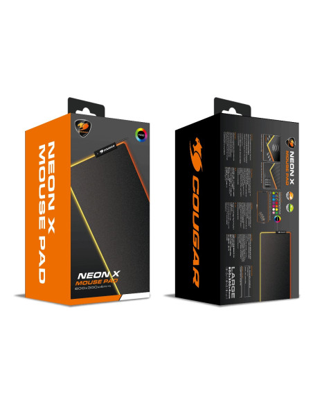 Cougar Cgr-Neon-X Podkładka Dla Graczy Czarny