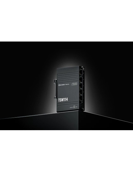 Teltonika Tsw114000000 Przełącznik Sieciowy Nie Zarządzany Gigabit Ethernet (10/100/1000) Czarny