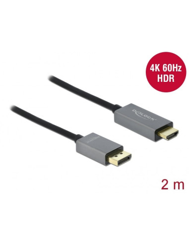 Delock Aktywny Displayport 1.4 Do Kabla Hdmi 4K 60 Hz (Hdr), 2 M