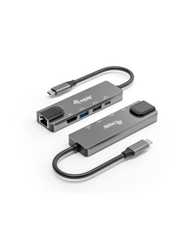 Equip 133489 Stacja Dokująca Przewodowa Usb 3.2 Gen 1 (3.1 Gen 1) Type-C Szary