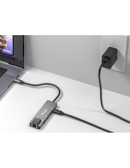 Equip 133489 Stacja Dokująca Przewodowa Usb 3.2 Gen 1 (3.1 Gen 1) Type-C Szary