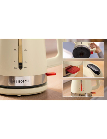 Czajnik Bosch Mymoment Twk4M227 (2400W  Kremowy)