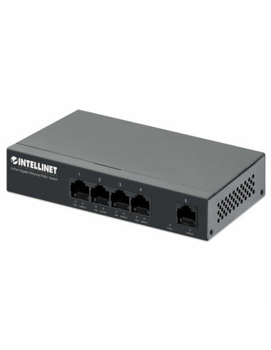Intellinet 561792 Przełącznik Sieciowy Gigabit Ethernet (10/100/1000) Obsługa Poe Czarny
