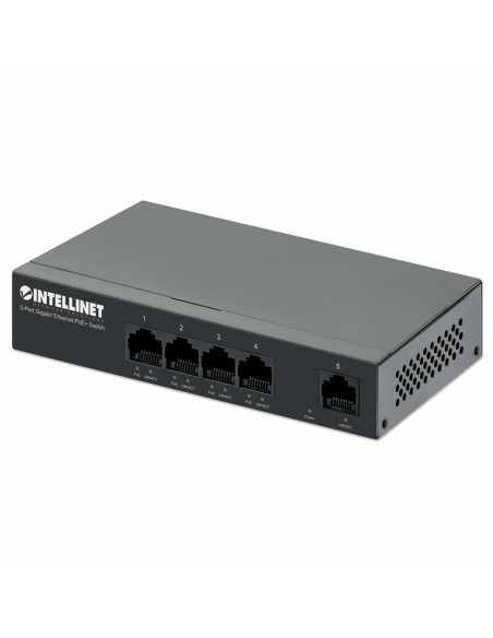 Intellinet 561792 Przełącznik Sieciowy Gigabit Ethernet (10/100/1000) Obsługa Poe Czarny