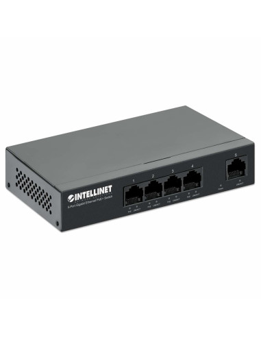 Intellinet 561792 Przełącznik Sieciowy Gigabit Ethernet (10/100/1000) Obsługa Poe Czarny