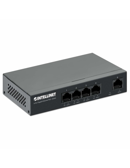 Intellinet 561792 Przełącznik Sieciowy Gigabit Ethernet (10/100/1000) Obsługa Poe Czarny