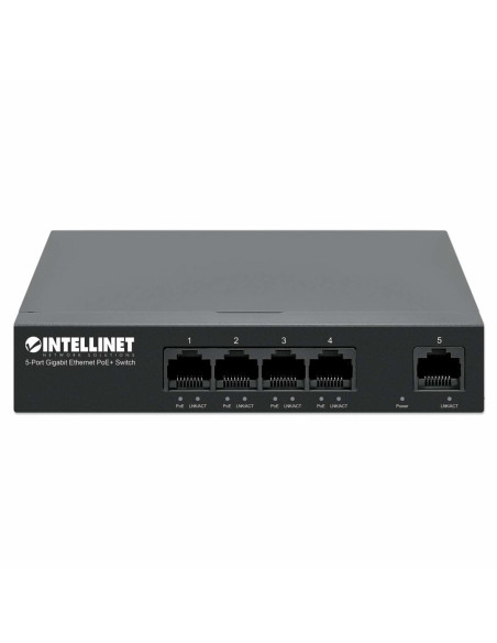 Intellinet 561792 Przełącznik Sieciowy Gigabit Ethernet (10/100/1000) Obsługa Poe Czarny