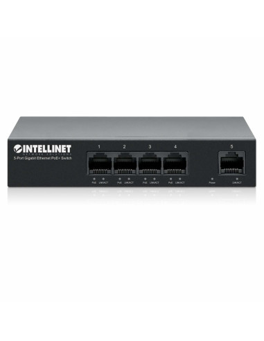 Intellinet 561792 Przełącznik Sieciowy Gigabit Ethernet (10/100/1000) Obsługa Poe Czarny
