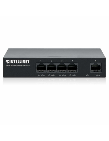 Intellinet 561792 Przełącznik Sieciowy Gigabit Ethernet (10/100/1000) Obsługa Poe Czarny