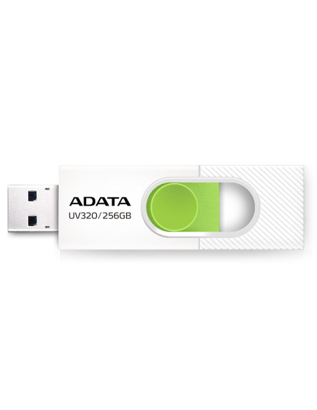 Adata Uv320 Pamięć Usb 256 Gb Usb Typu-A 3.2 Gen 1 (3.1 Gen 1) Zielony, Biały