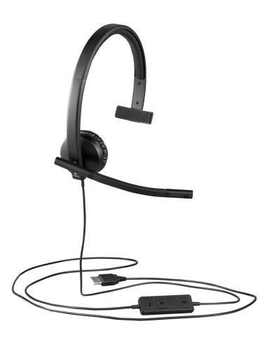 Logitech H570E Zestaw Słuchawkowy Przewodowa Opaska Na Głowę Biuro/Centrum Telefoniczne Usb Typu-A Czarny