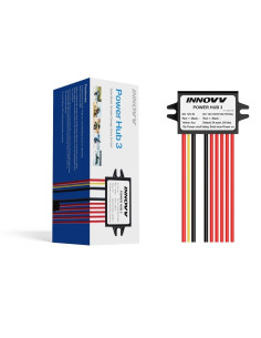 Innovv Power Hub 3 To Wodoodporny Rozdzielacz 12V Na 5 Urządzeń Z Ochroną Akumulatora I Bezpiecznikami. 2
