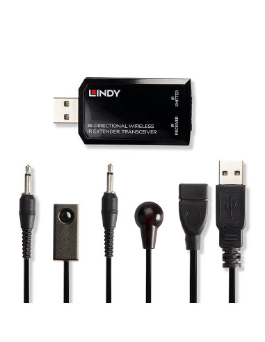 Lindy 38331 Przedłużacz Av Nadajnik I Transceiver Av Czarny