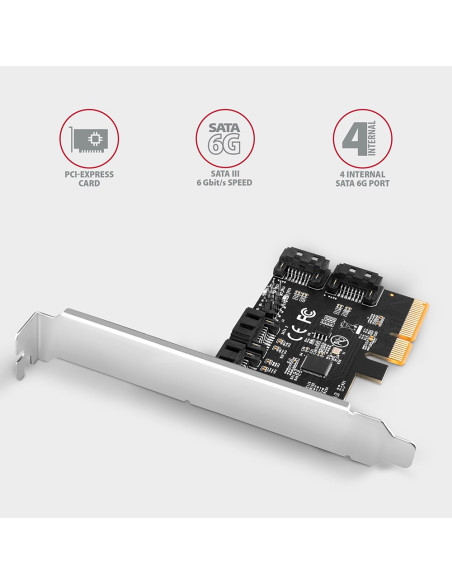 Axagon Pces-Sa4X4 Adapter Wewnętrzny Sata