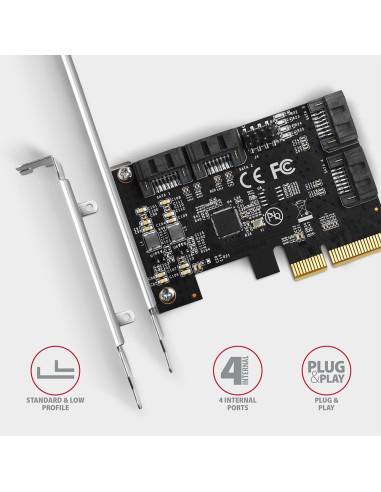 Axagon Pces-Sa4X4 Adapter Wewnętrzny Sata