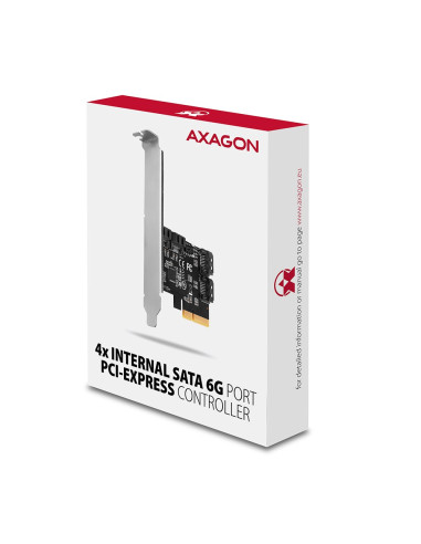 Axagon Pces-Sa4X4 Adapter Wewnętrzny Sata