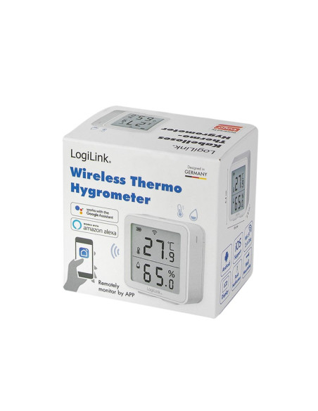 Logilink Sc0116 Higrometr I Psychrometr Wewnętrzna Higrometr Elektroniczny Biały