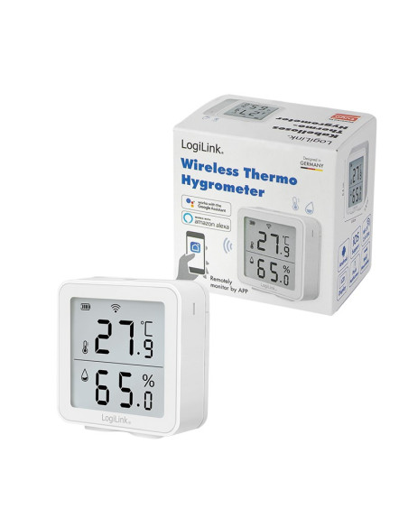 Logilink Sc0116 Higrometr I Psychrometr Wewnętrzna Higrometr Elektroniczny Biały