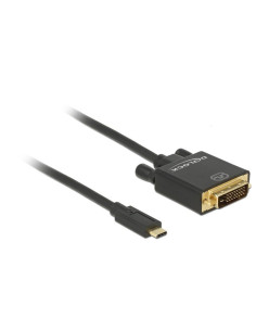 Delock 2M, Usb-C/Dvi 24+1 Zewnętrzna Karta Graficzna Usb 3840 X 2160 Px Czarny