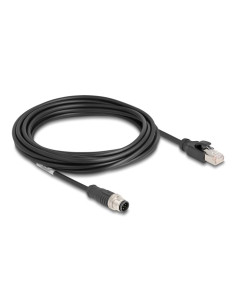 Delock Kabel M12 A-Coded 8 Pin, Męski Na Rj45 Męski Pvc, 5 M