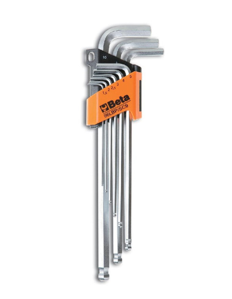 Komplet Kluczy Trzpieniowych Hex 9 Sztuk 1.5-10Mm