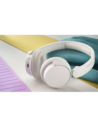 Philips 4000 Series Tah4209Wt/00 Słuchawki/Zestaw Słuchawkowy Bezprzewodowy Opaska Na Głowę Połączenia/Muzyka Bluetooth Biały
