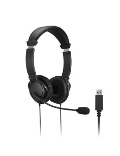 Kensington K33065Ww Słuchawki/Zestaw Słuchawkowy Przewodowa Opaska Na Głowę Biuro/Centrum Telefoniczne Usb Typu-A Czarny