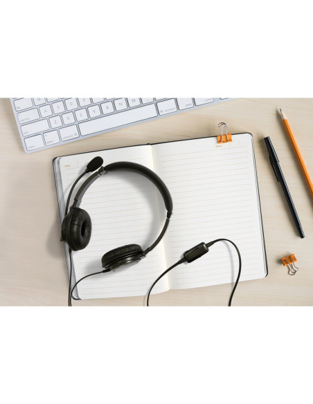 Kensington K33065Ww Słuchawki/Zestaw Słuchawkowy Przewodowa Opaska Na Głowę Biuro/Centrum Telefoniczne Usb Typu-A Czarny