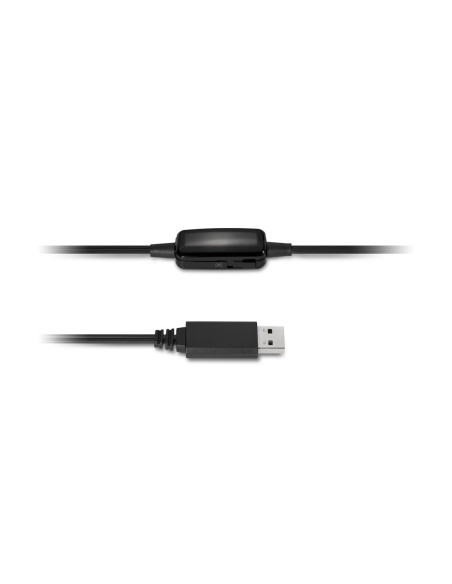 Kensington K33065Ww Słuchawki/Zestaw Słuchawkowy Przewodowa Opaska Na Głowę Biuro/Centrum Telefoniczne Usb Typu-A Czarny
