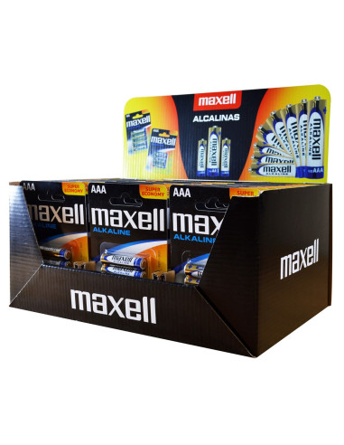 Maxell Alkaline Lr03 Aaa 4Pk Display (30 Op. Blistrów/120Szt Baterii)