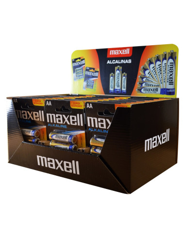 Maxell Alkaline Lr6 Aa 4Pk Display (30 Op. Blistrów/120Szt Baterii)