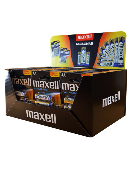 Maxell Alkaline Lr6 Aa 4Pk Display (30 Op. Blistrów/120Szt Baterii)