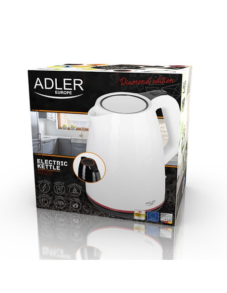 Czajnik Elektryczny Adler Ad 1277 W (2200W 1.7L  Kolor Biały)