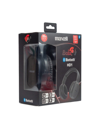 Maxell Słuchawki Bezprzewodowe Bluetooth Hd1 Bass Usb-C
