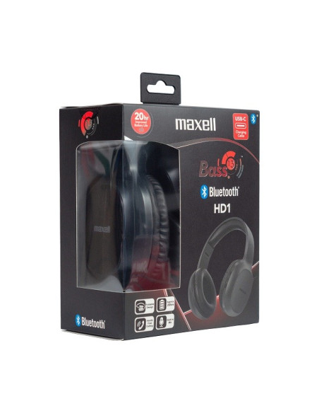 Maxell Słuchawki Bezprzewodowe Bluetooth Hd1 Bass Usb-C
