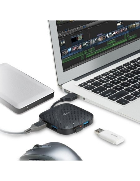 Hub Tp-Link Uh400 (4X Usb 3.0  Kolor Czarny)