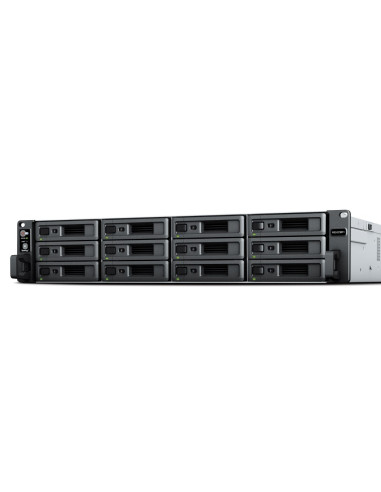 Synology Rackstation Rs2423Rp+ Serwer Danych Nas Rack (2U) Ryzen Embedded V1780B 8 Gb Ddr4 0 Tb Diskstation Manager Czarny, Szar