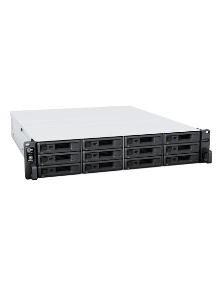 Synology Rackstation Rs2423Rp+ Serwer Danych Nas Rack (2U) Ryzen Embedded V1780B 8 Gb Ddr4 0 Tb Diskstation Manager Czarny, Szar