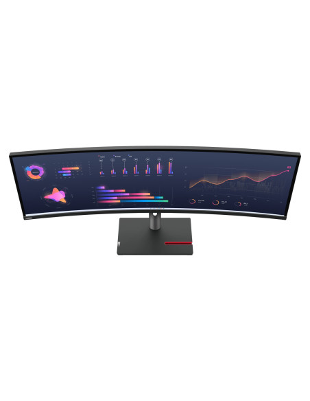 Lenovo Thinkvision P49W-30 Monitor Komputerowy 124,5 Cm (49") 5120 X 1440 Px Dual Wqhd Led Czarny