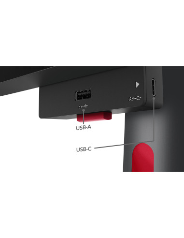 Lenovo Thinkvision P49W-30 Monitor Komputerowy 124,5 Cm (49") 5120 X 1440 Px Dual Wqhd Led Czarny