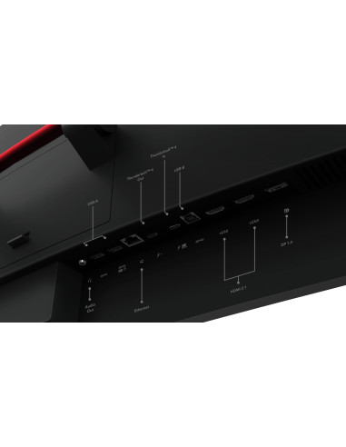 Lenovo Thinkvision P49W-30 Monitor Komputerowy 124,5 Cm (49") 5120 X 1440 Px Dual Wqhd Led Czarny