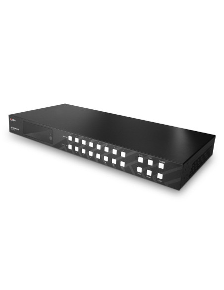 Lindy 38334 Przełącznik Macierzy Przełącznik Matrycowy Av Wbudowany Wyświetlacz 43 W